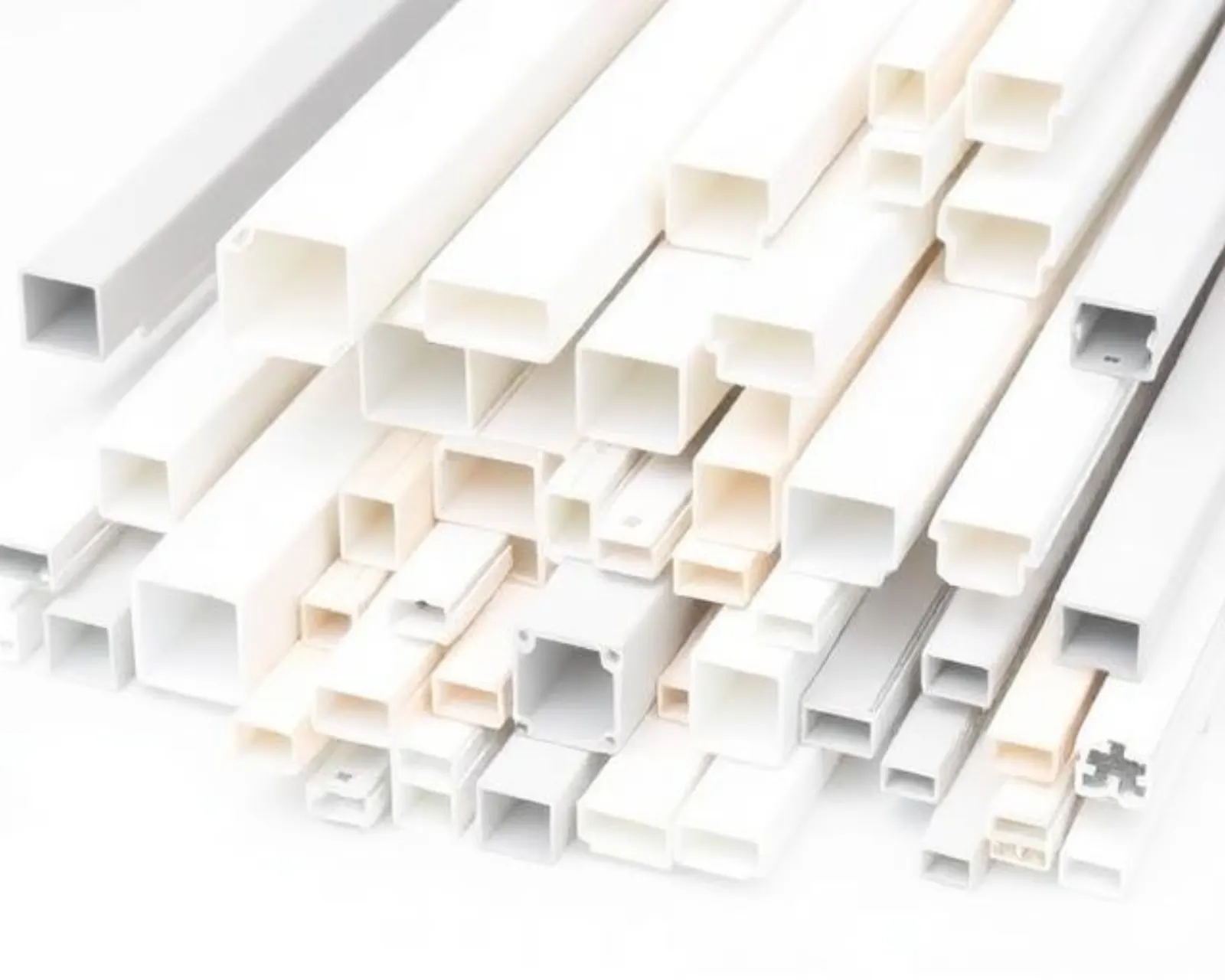 Perfis plásticos extrudados diversos para indústria moveleira e comunicação visual